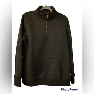 Women’s black quarter zip black pullover